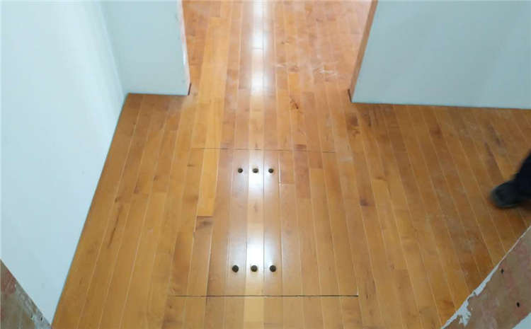 楓木籃球場木地板單層龍骨結構