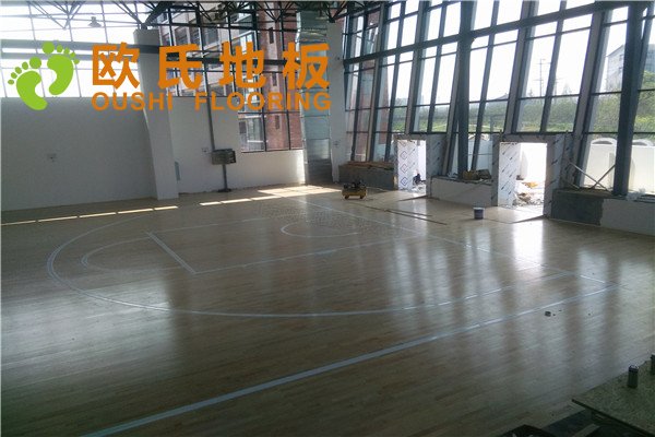 湖北宜昌土門中學籃球木地板項目