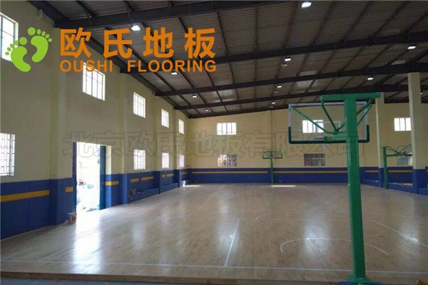 浙江臺(tái)州市曼巴籃球館木地板案例