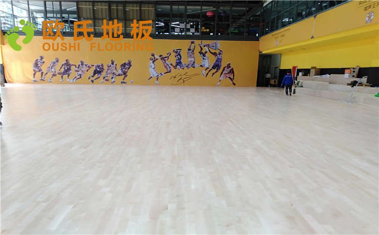 江蘇揚(yáng)州海蘭德瓊花籃球館木地板項(xiàng)目圖片