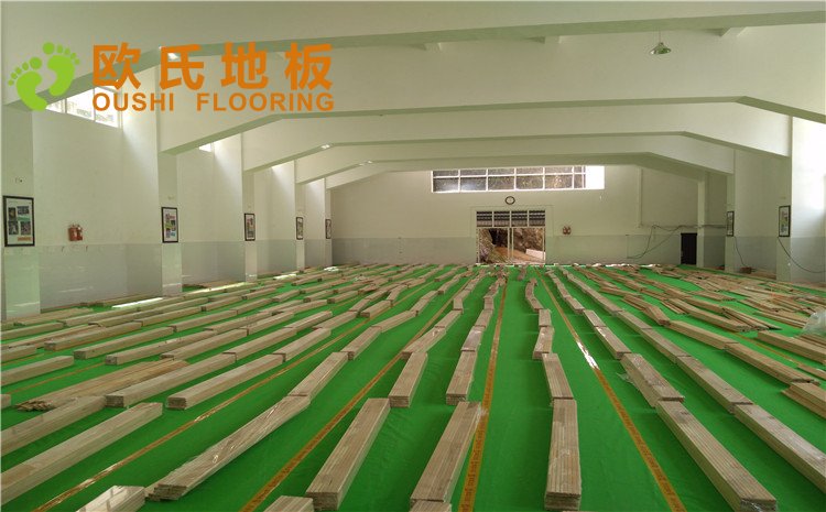 云南省紅河州個(gè)舊市綠春小學(xué)體育館木地板項(xiàng)目——?dú)W氏實(shí)木運(yùn)動(dòng)地板